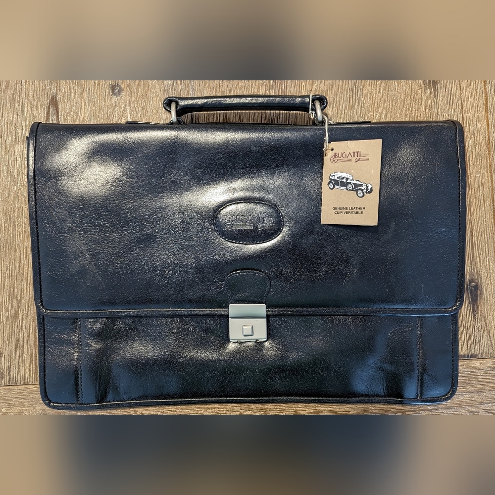 Vintage Bugatti leather briefcase (2001)